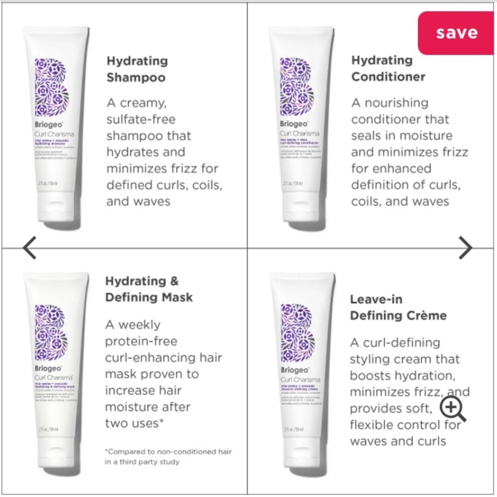 New! TWO briogeo define + hydrate hair care minis sets 27608 - Picture 9 of 11